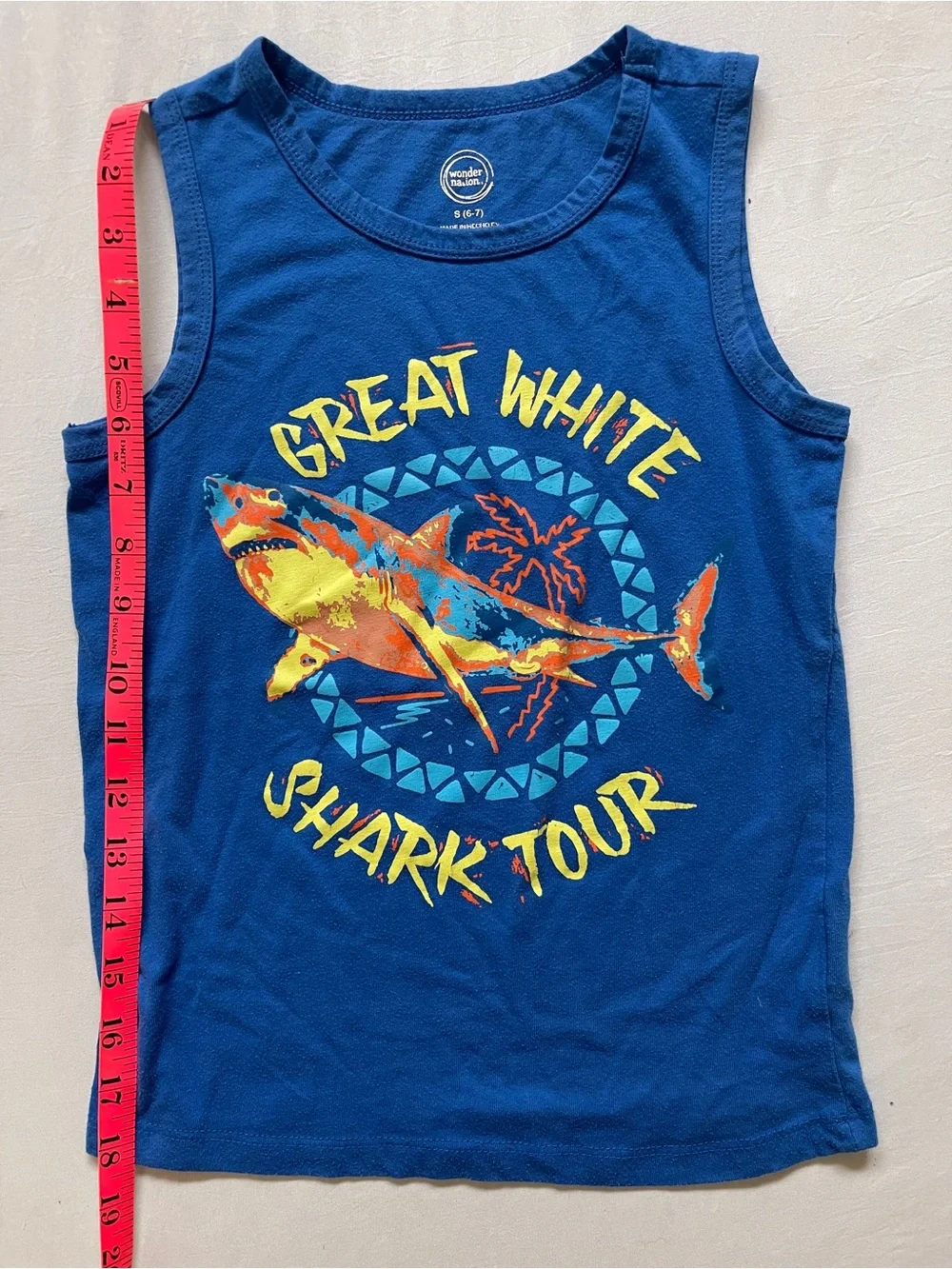 Kids Matching Set Ocean Themed Swimming Shirt & Shorts | Boys Small (6/7)